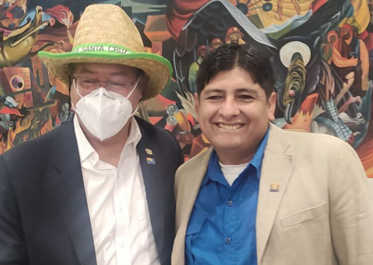 El expulsado diputado Cuéllar aparece con Arce y le agradece la ‘confianza’