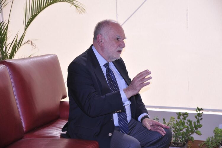 El embajador Luis Henrique Sobreira en La Razón. Foto: Oswaldo Aguirre