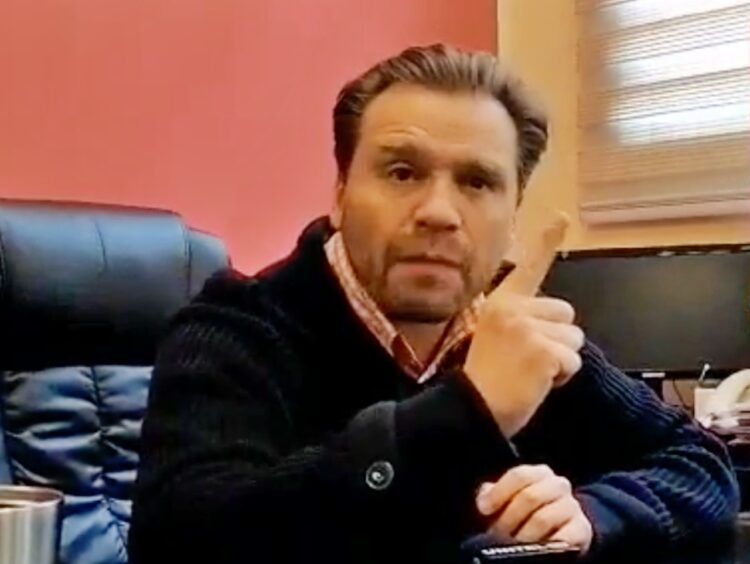 El Secretario del Concejo de La Paz denuncia amenazas. Foto: Captura DTV