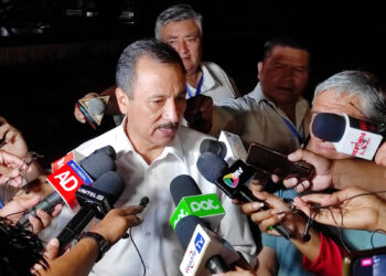 Vicente Cuéllar, al llegar el viernes a Trinidad. Foto: APG