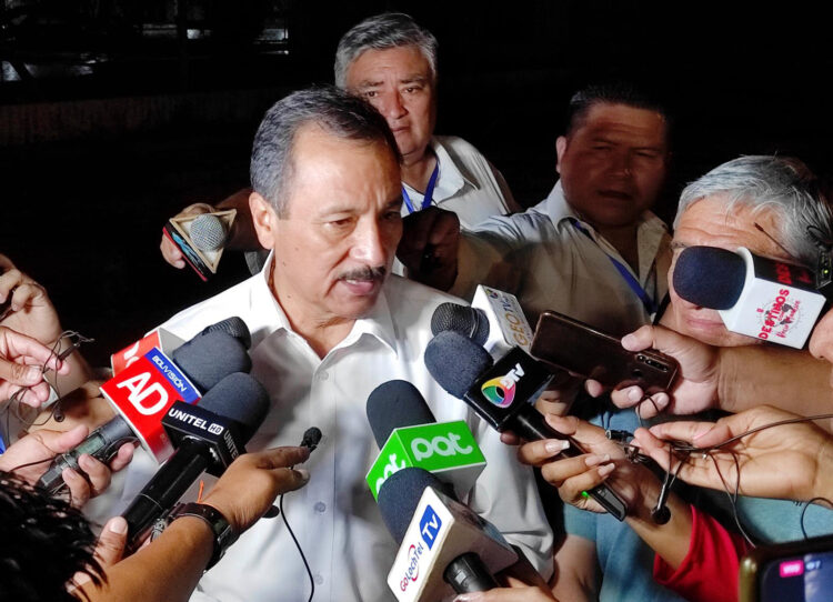 Vicente Cuéllar, al llegar el viernes a Trinidad. Foto: APG
