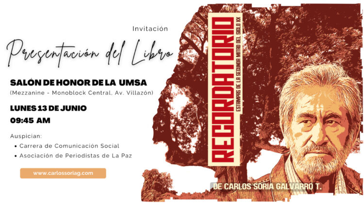 Carlos Soria Galvarro presenta sus memorias en un libro que incluye matices de ficción