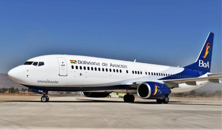 BoA incorpora a su flota una aeronave Boeing 737-800 NG para rutas nacionales e internacionales