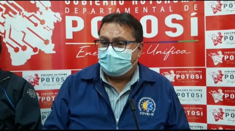 Huáscar Alarcón, jefe de Epidemiología del Sedes Potosí.