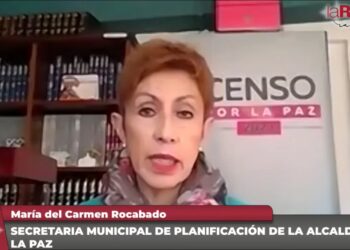 María del Carmen Rocabado, secretario municipal de Planificación de la Alcaldía de La Paz.