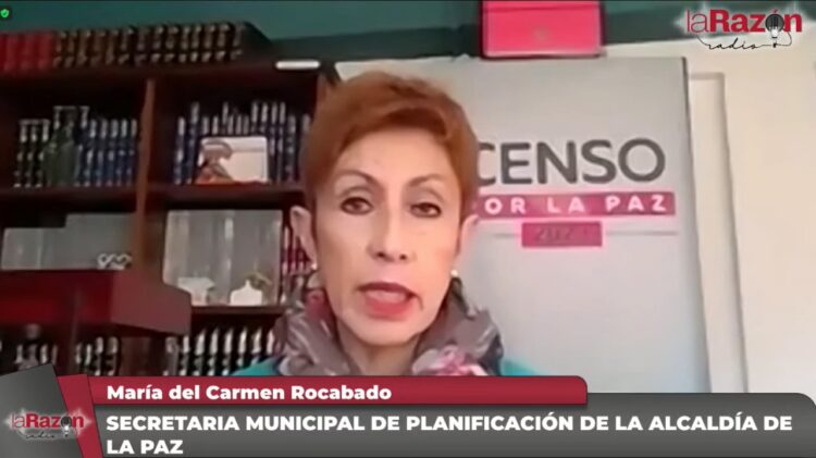 María del Carmen Rocabado, secretario municipal de Planificación de la Alcaldía de La Paz.
