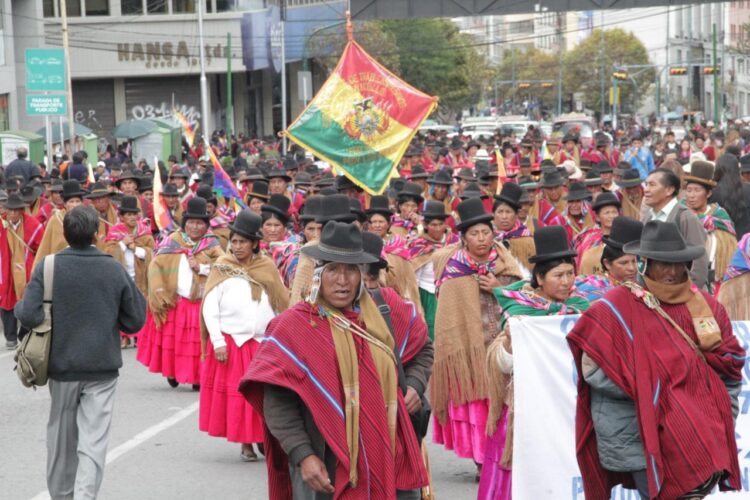 Pacto de Unidad asegura la presencia de ‘ponchos rojos’ en la movilización del jueves