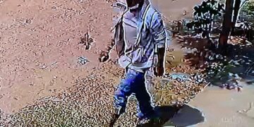 El hombre con las piedras en las manos