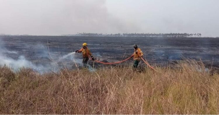 En el país se registran 24 incendios activos en cuatro departamentos