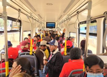 En un día, 3.500 personas disfrutaron de la experiencia del tren urbano
