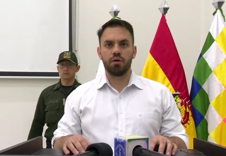 Del Castillo apunta a Camacho y la UJC por la violencia en Santa Cruz: ‘buscaban más muertos’
