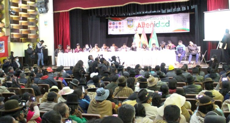 La Asamblea de la Alteñidad respalda Censo y distribución de recursos en 2024