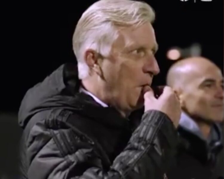 El Rey de Bélgica asume por un día el papel de entrenador de los ‘Diablos Rojos’