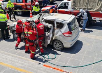 UNIVIDA S.A. y la Policía Boliviana realizan simulacro de accidente por el “Día Internacional de las Víctimas de Accidentes de Tránsito”