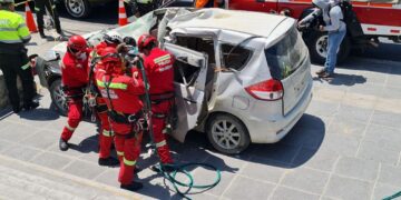 UNIVIDA S.A. y la Policía Boliviana realizan simulacro de accidente por el “Día Internacional de las Víctimas de Accidentes de Tránsito”