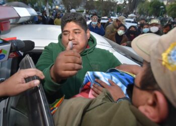 El dirigente cocalero fue enviado a la cárcel de Chonchocoro. Foto: APG.