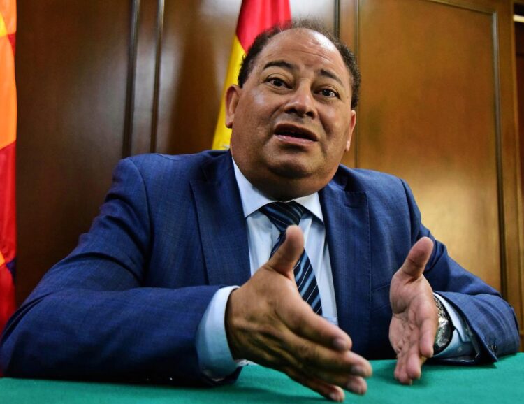El exministro de Gobierno durante una entrevista. Foto: Archivo La Razón.