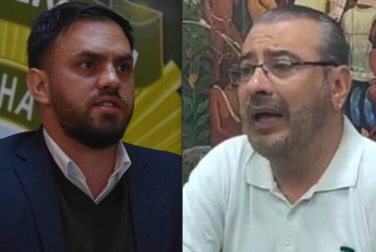 El Ministro de Gobierno y el líder cívico de Santa Cruz. Foto: Archivo La Razón.
