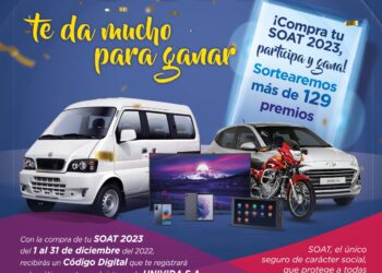 UNIVIDA S.A. premia a las personas que adquieran el SOAT 2023 hasta el 31 de diciembre de 2022
