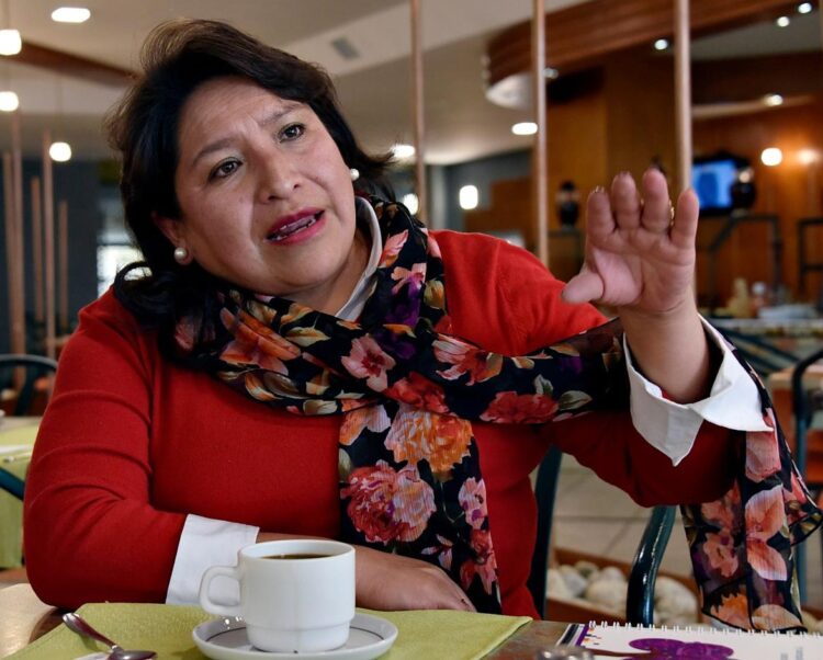 La vocal del TSE, Dina Chuquimia. Foto: Archivo La Razón.