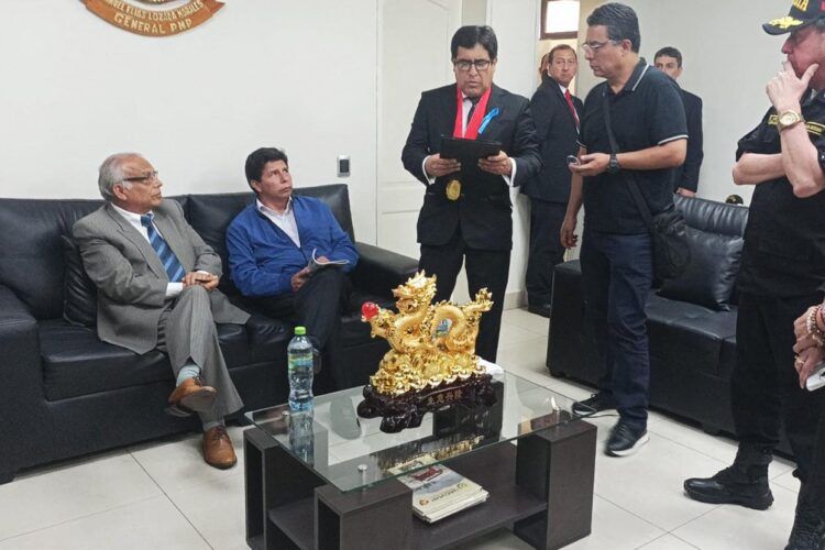 Delegación de CIDH visita en prisión de Lima al expresidente Castillo.