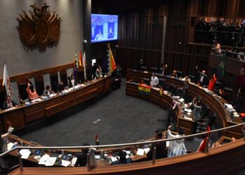 Una sesión en la Cámara de Senadores. Foto: Archivo La Razón.