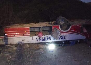 Tránsito presume que accidente en Saipina fue por exceso de velocidad