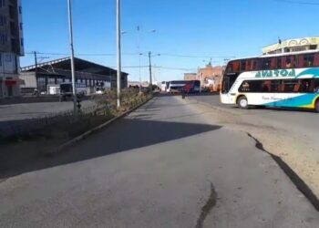 Bloqueos de transportistas en El Alto. Foto: Captura