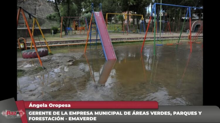 El colapso de una cañería generó grandes destrosos. Foto: La Razón Radio