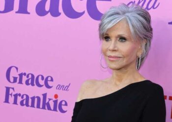 La actriz y activista estadounidense Jane Fonda
