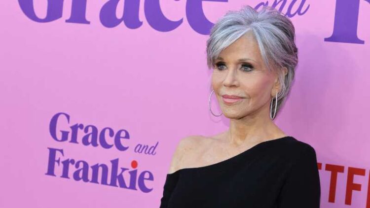La actriz y activista estadounidense Jane Fonda