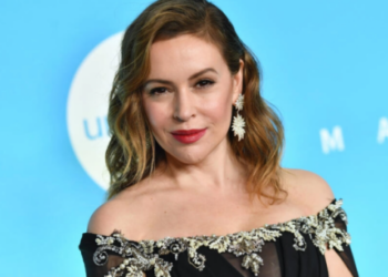 La actriz estadounidense Alyssa Milano, en una imagen de archivo tomada en Nueva York. Foto: AFP.