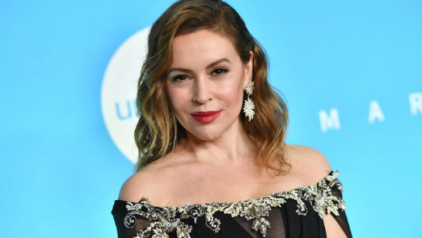 La actriz estadounidense Alyssa Milano, en una imagen de archivo tomada en Nueva York. Foto: AFP.