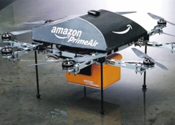 Uno de los drones del programa de entrega de Amazon Prime Air. Foto: Amazon.