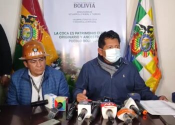 El viceministro Arlen Lovera en conferencia de prensa