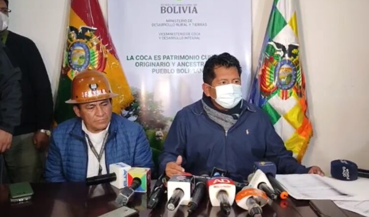 El viceministro Arlen Lovera en conferencia de prensa