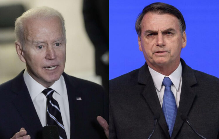 El presidente Joe Biden y Jair Bolsonaro