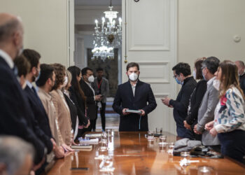 El encuentro fue encabezado por el Presidente Boric y su nuevo comité político.