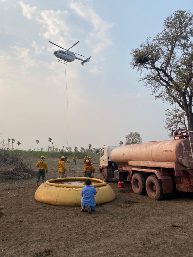 Gobierno trabaja para mitigar los incendios. Foto: Defensa Civil