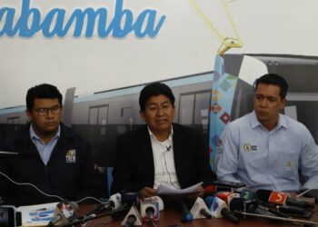 Autoridades anuncian las medidas de seguridad de Mi Tren: Foto: APG