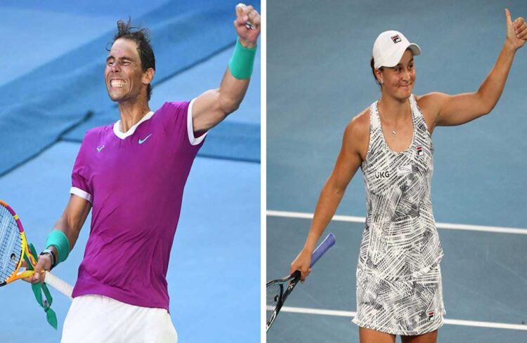 Nadal y Barty alcanzan las semifinales del Abierto de Australia