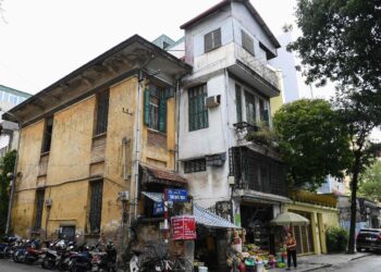Las casas antiguas de Hanói tienen cerca de un siglo. Foto: AFP