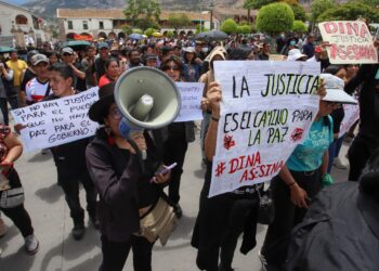 Vídeos muestran que los militares pudieron disparar indiscriminadamente contra los manifestantes con armas de fuego en las protestas ante la destitución de Castillo. Foto: AFP
