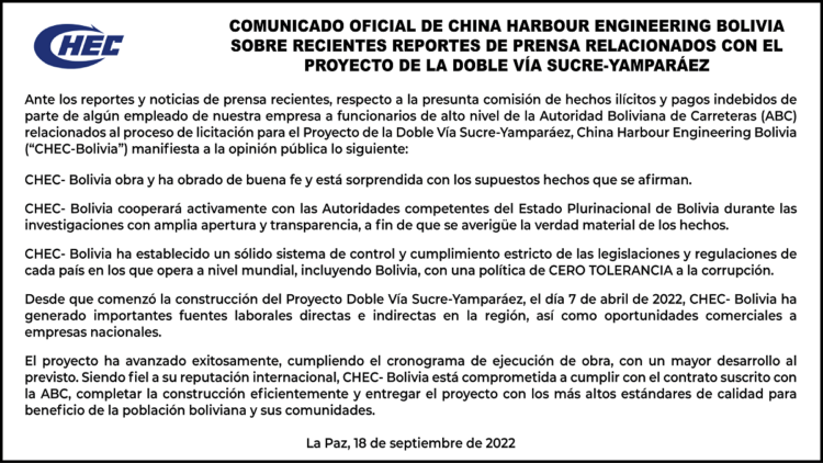 COMUNICADO