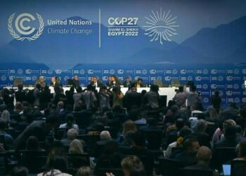 Un centenar de líderes mundiales se reúnen este lunes en Egipto en la cumbre sobre el clima COP27. Foto: AFP.