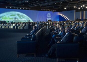 Líderes mundiales durante la cumbre del clima COP27 de la ONU. Foto: AP.