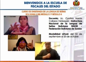Un fragmento de la presentación del curso. Foto: Fiscalía General del Estado