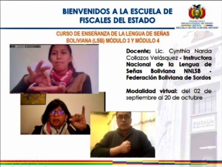 Un fragmento de la presentación del curso. Foto: Fiscalía General del Estado