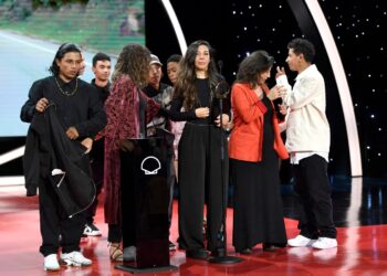 El equipo de la pelicula colombiana. Foto: AFP