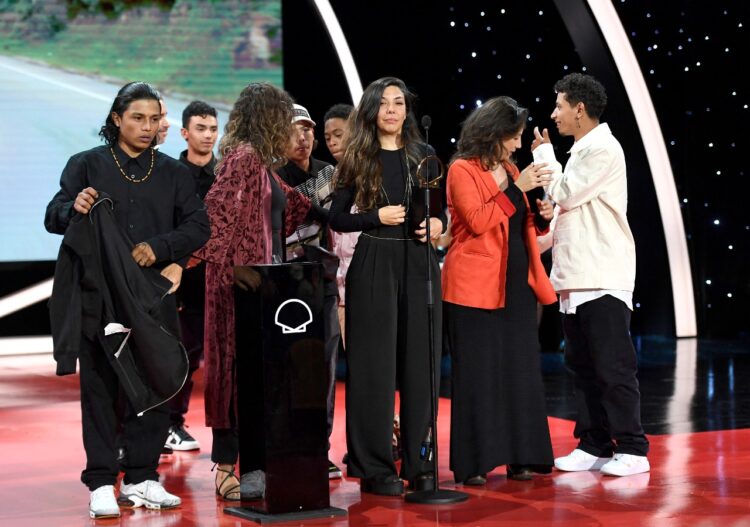 El equipo de la pelicula colombiana. Foto: AFP